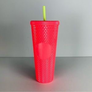 Starbucks Dragonfruit Pink Coral Studded Tumbler Venti Cup Summer 2022